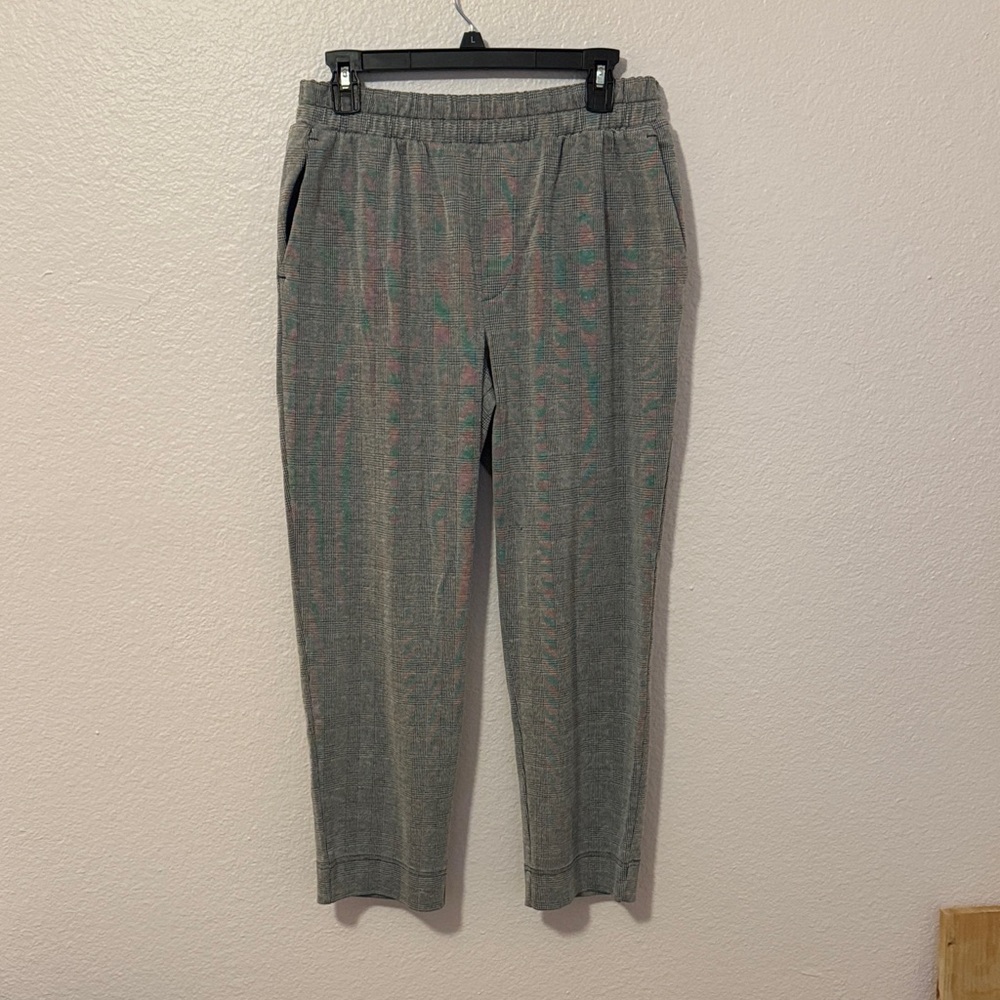 a new day Women's PLAID GREY AND YELLOW Trousers